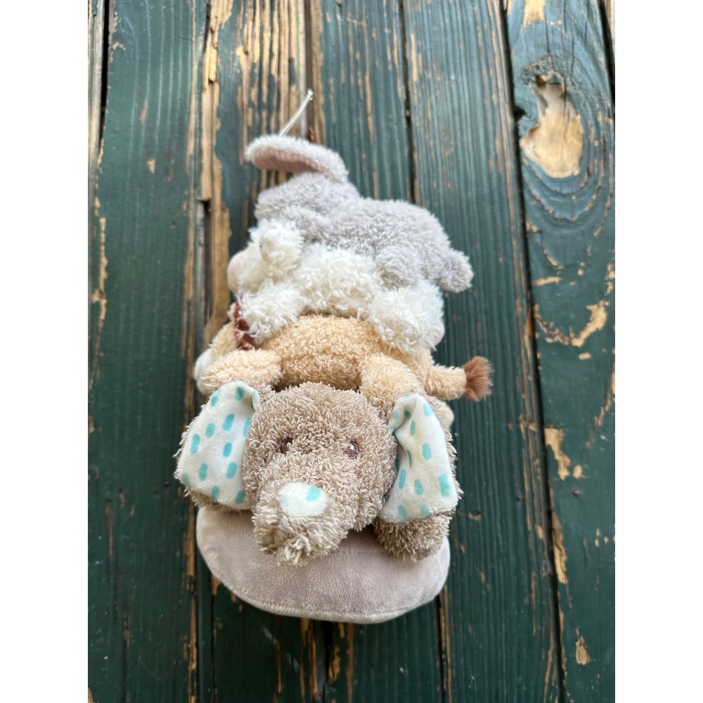 Moon and Stars Multi-Piece‎ Plush Animal Stack Mouse Lamb Lion Elephant NEW